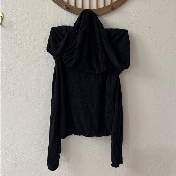 Cabi Gray Recess Topper Cowl Neck Hoodie Drawstring Waist Sweater M - Picture 5 of 5